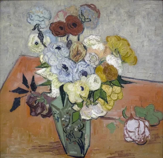 Roses et anémones