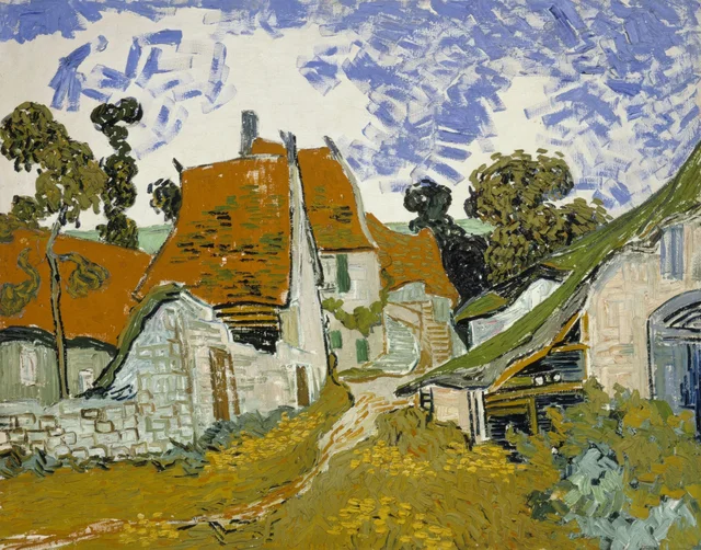 Calle en Auvers-sur-Oise, Vincent van Gogh