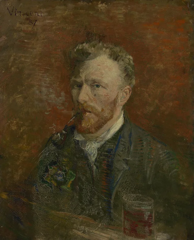 Autorretrato con vaso