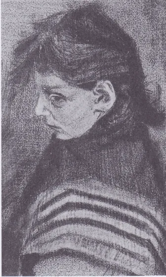 Sien's daughter with scarf