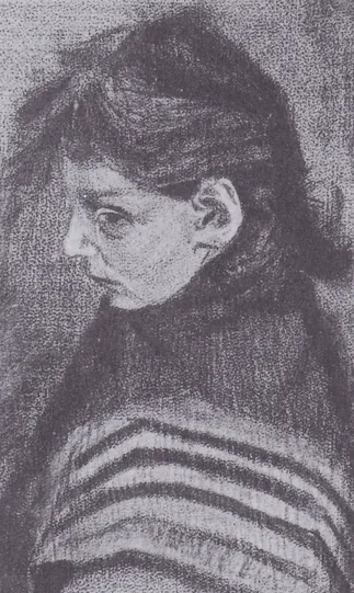 Sien's daughter with scarf