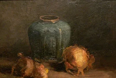 Still Life with Ginger Jar and Onions