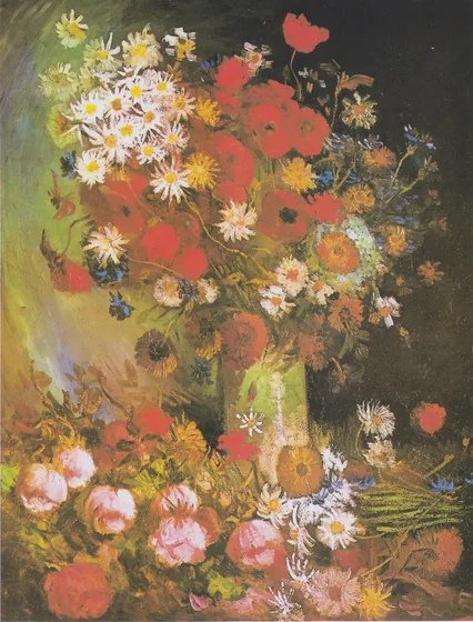 Still Life with Meadow Flowers and Roses