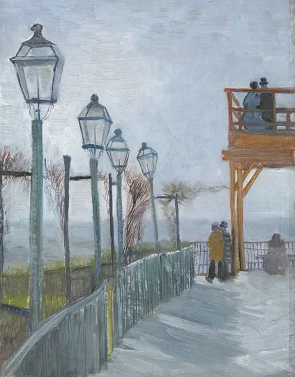 Terrace and Observation Deck at the Moulin de Blute-Fin, Montmartre