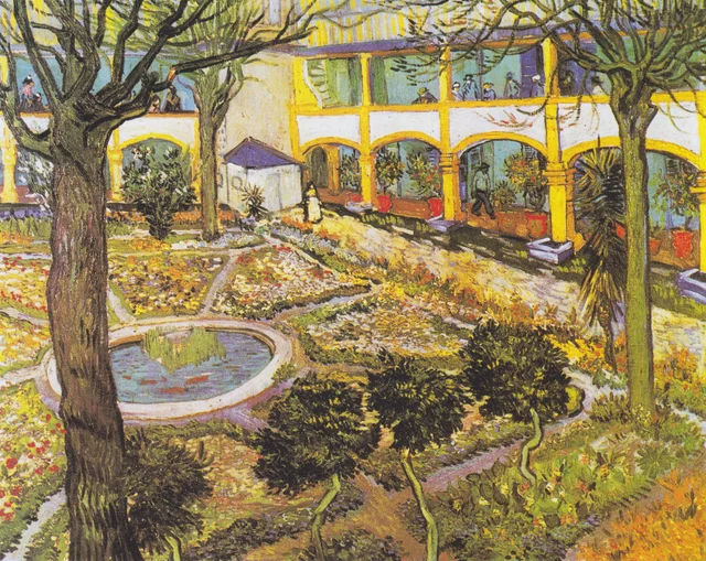 El patio del hospital de Arlés