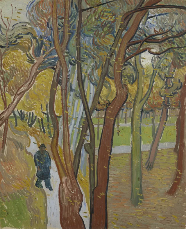 O Jardim do hospital Saint-Paul («Queda das folhas»), Vincent van Gogh