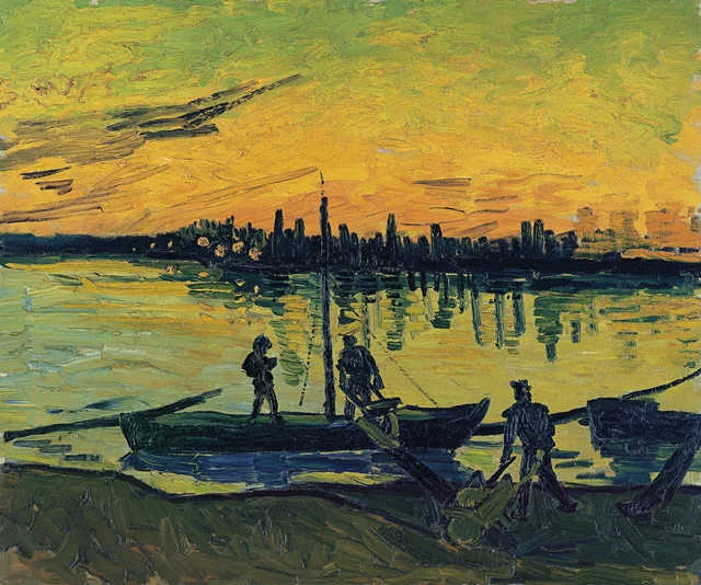 Los estibadores en Arlés, Vincent van Gogh