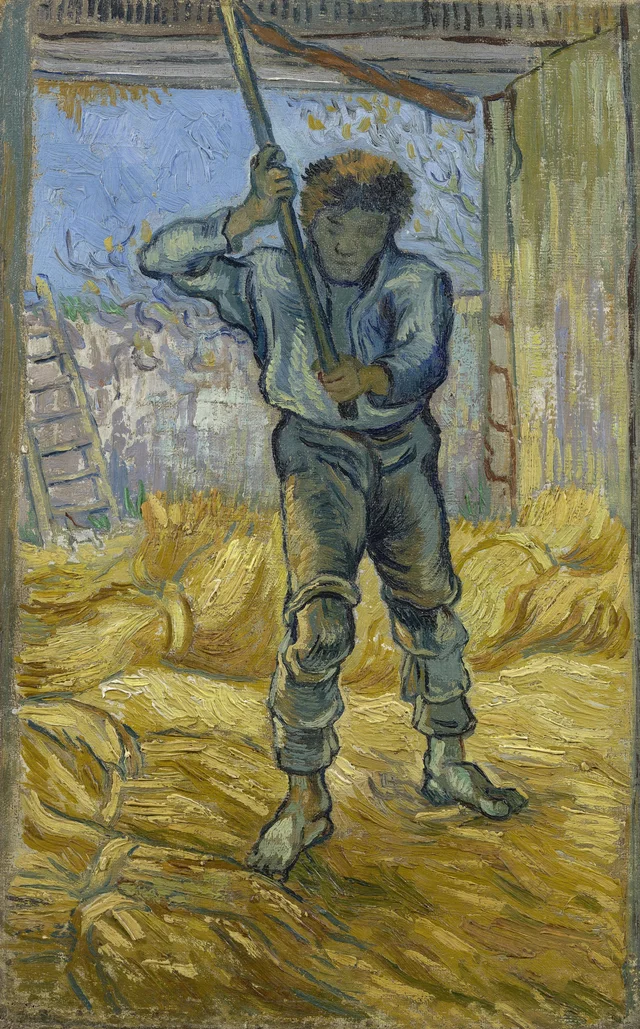 El trillador (según Millet), Vincent van Gogh