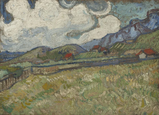 El campo de trigo detrás del hospital de Saint-Paul, Saint-Rémy, Vincent van Gogh