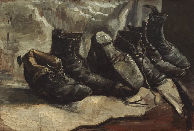 Tres pares de zapatos, Vincent van Gogh