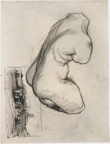 Torse de Vénus et paysage