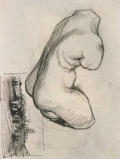 Torse de Vénus et paysage