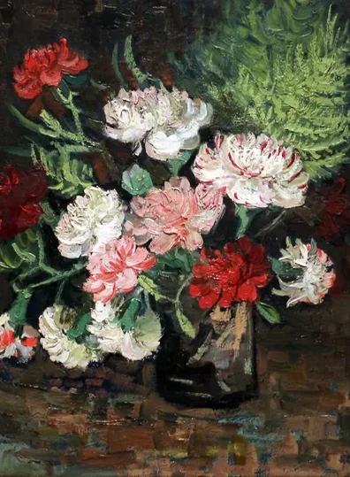 Vase with Carnations