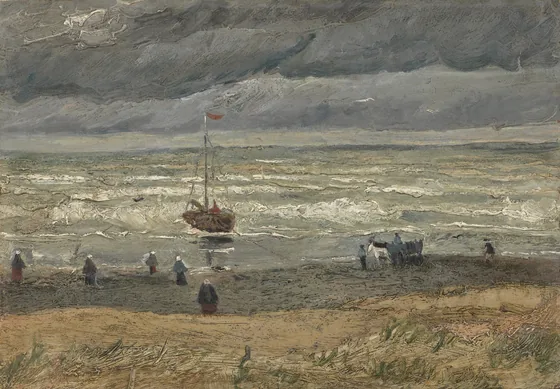 Vue de la mer de Scheveningen