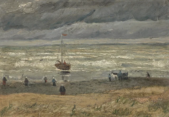 Vista del mar de Scheveningen, Vincent van Gogh