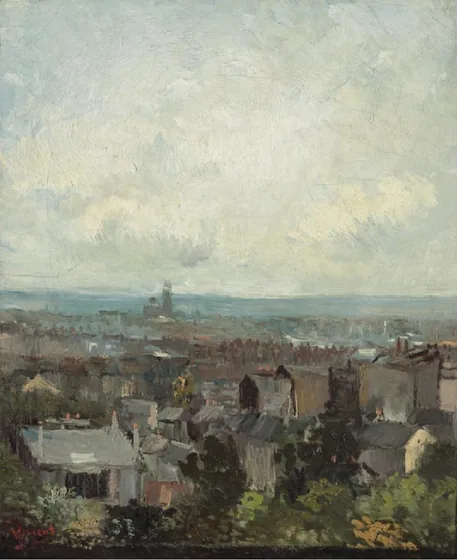 Vue de Paris aux environs de Montmartre