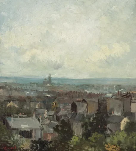 Vue de Paris aux environs de Montmartre