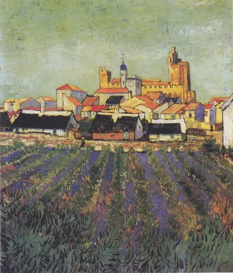 Vue des Saintes-Maries-de-la-Mer