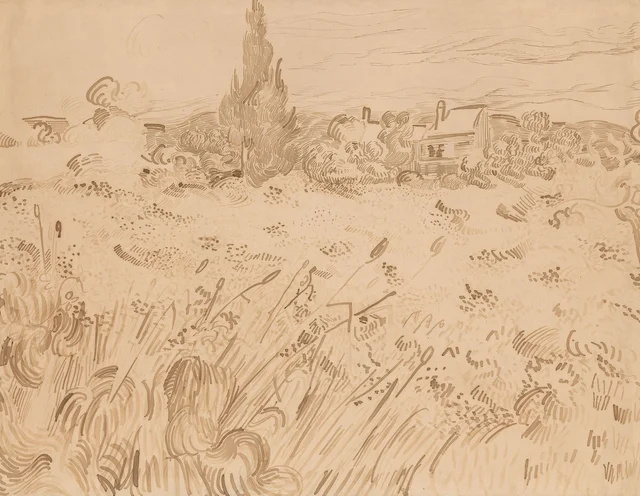 Campo de trigo, Saint-Rémy-de-Provence, Vincent van Gogh