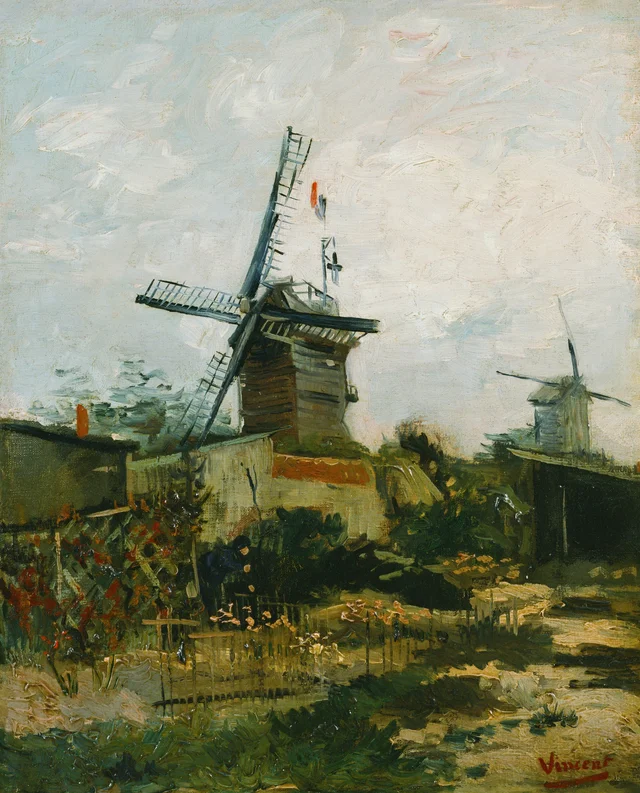 Molinos de viento en Montmartre, Vincent van Gogh