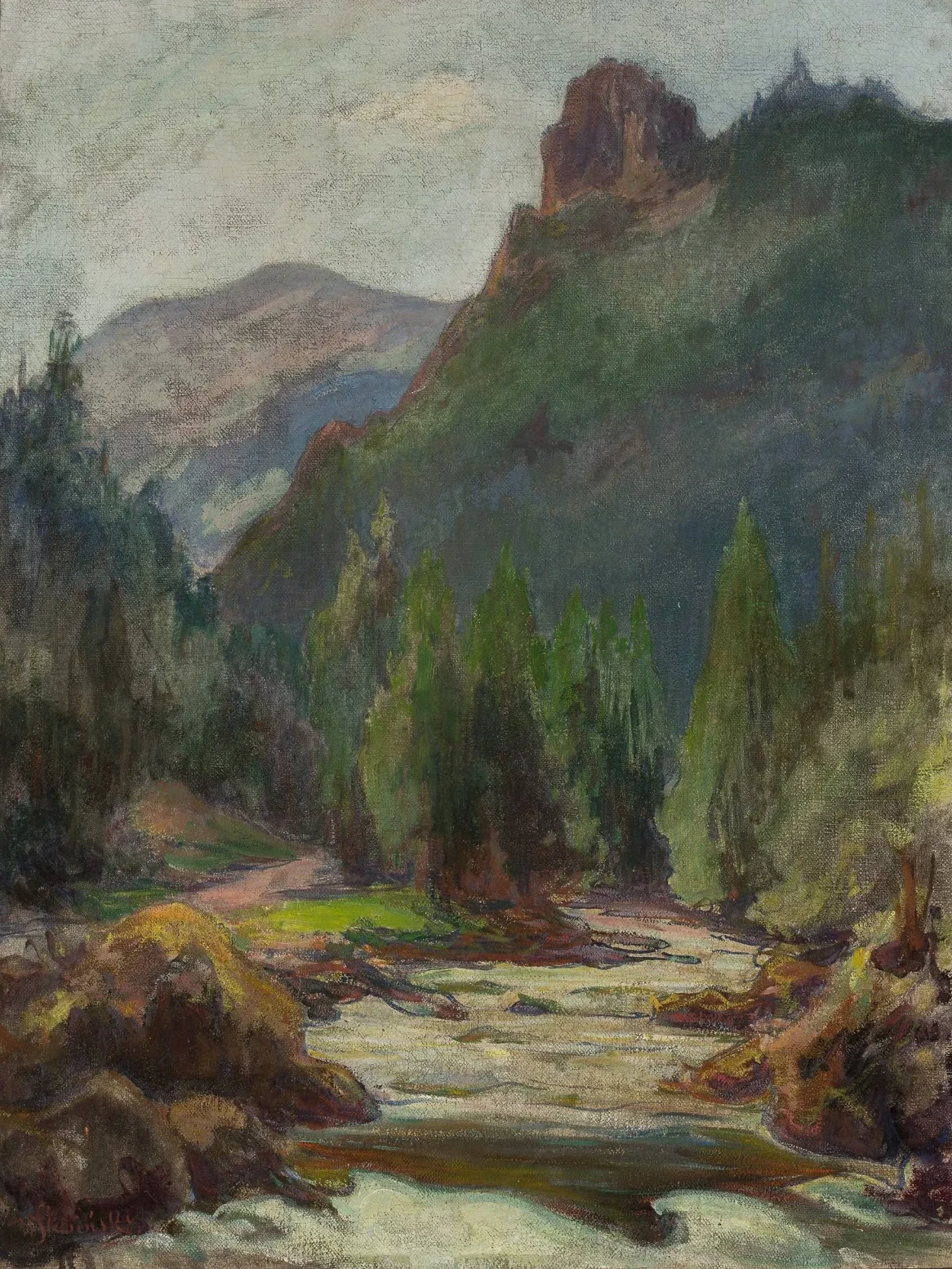 Paisagem de montanha, Władysław Ślewiński