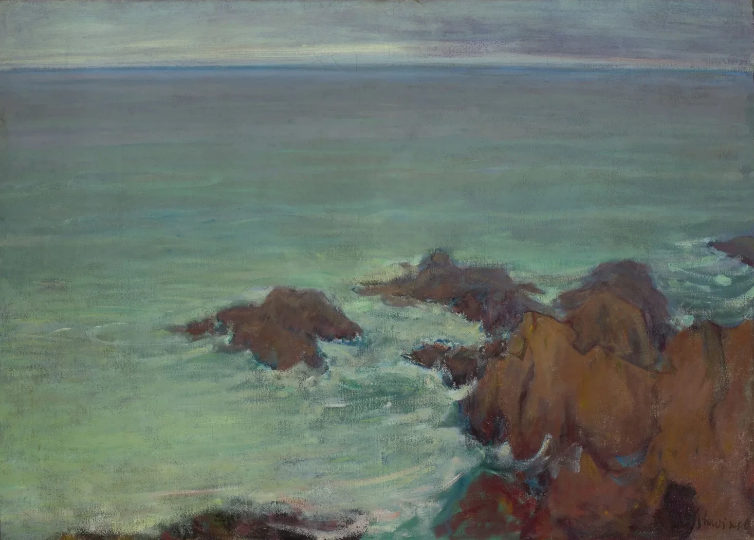 View of the Sea in Brittany, Władysław Ślewiński