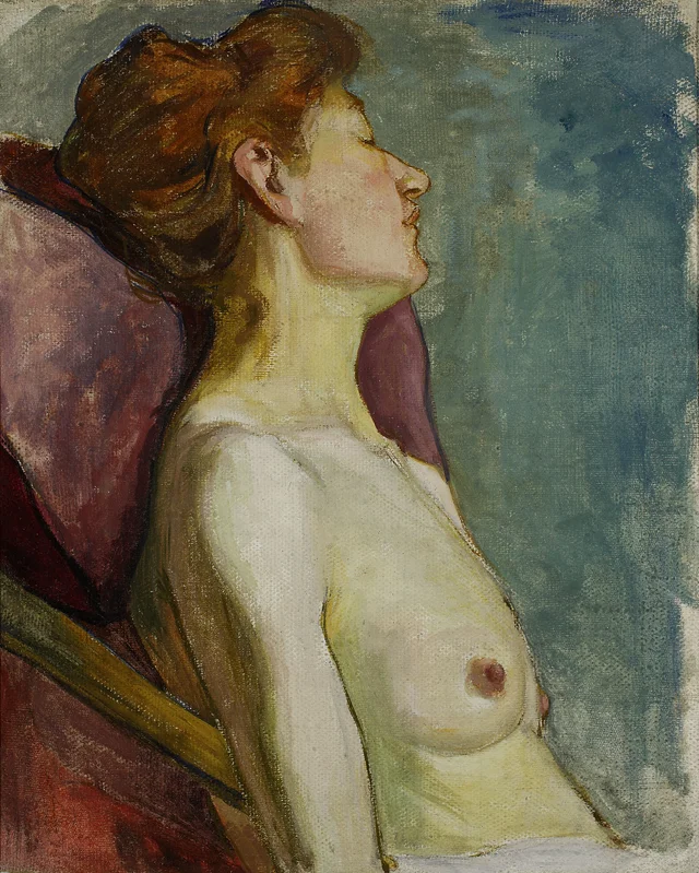 Semi-Nude of a Seated Woman, Władysław Ślewiński