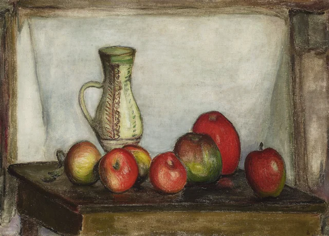 Still Life: Apples and a Jug, Władysław Ślewiński