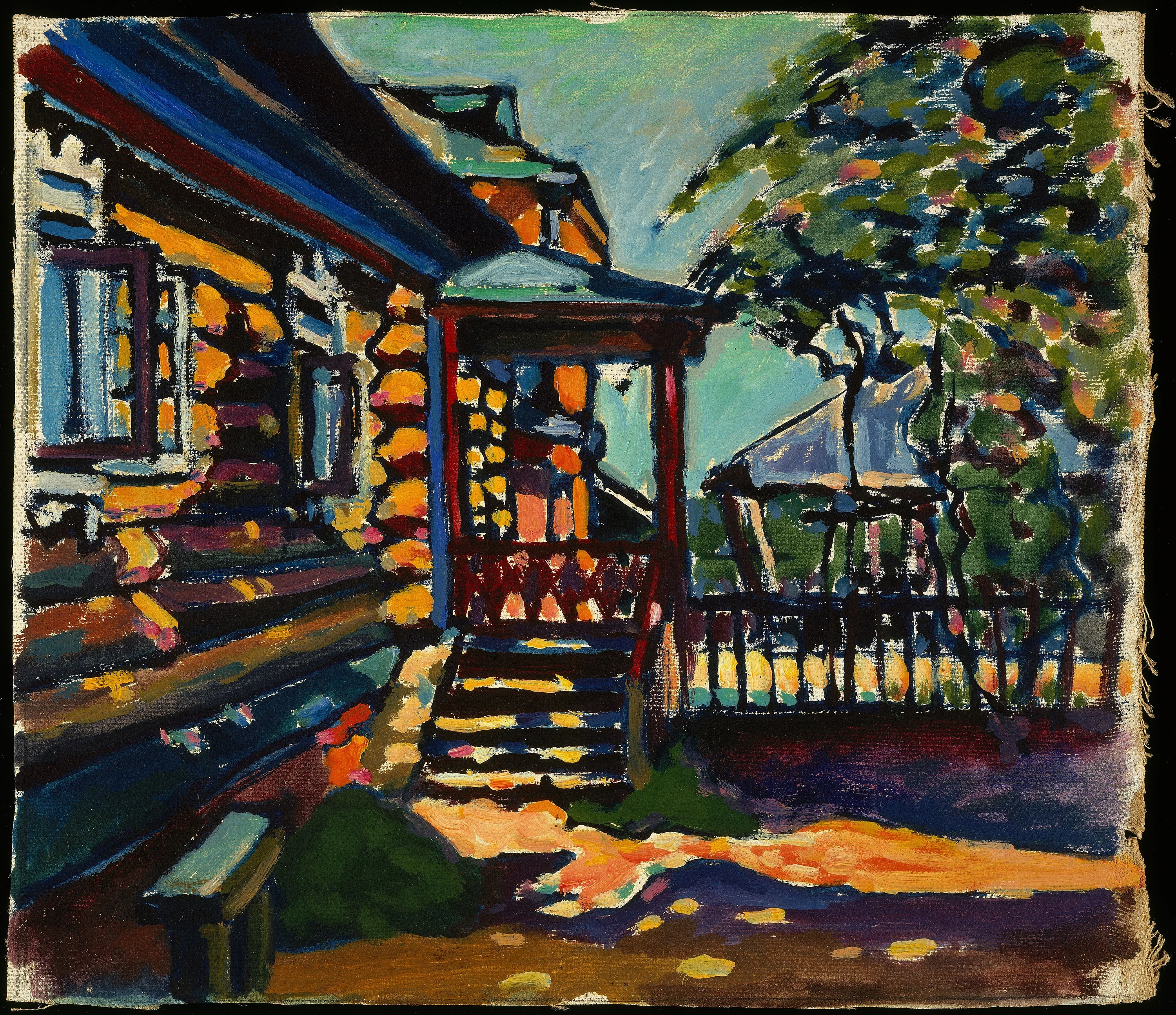 Akhtyrka, entrée principale de la datcha, Wassily Kandinsky