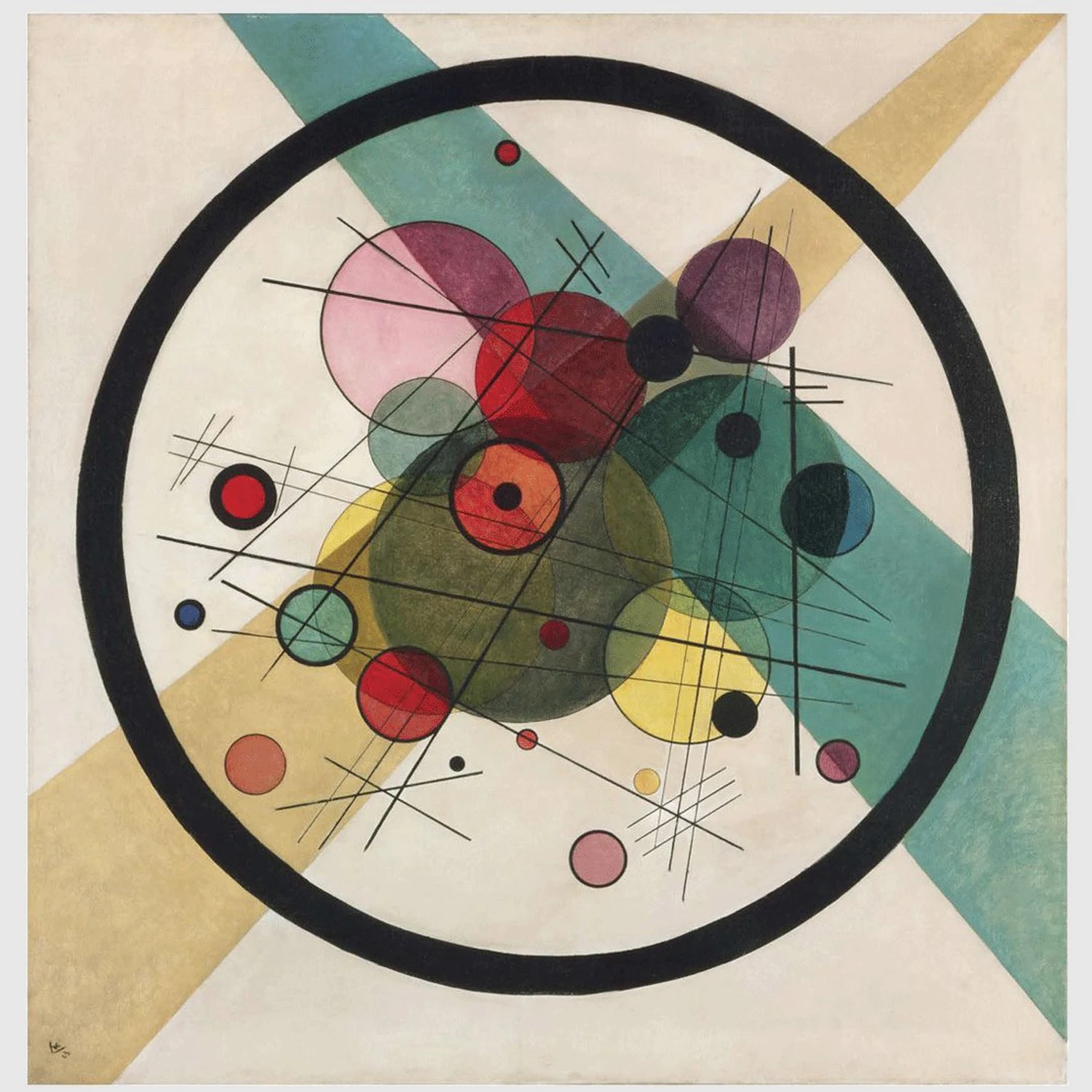 Cercles dans un cercle, Wassily Kandinsky