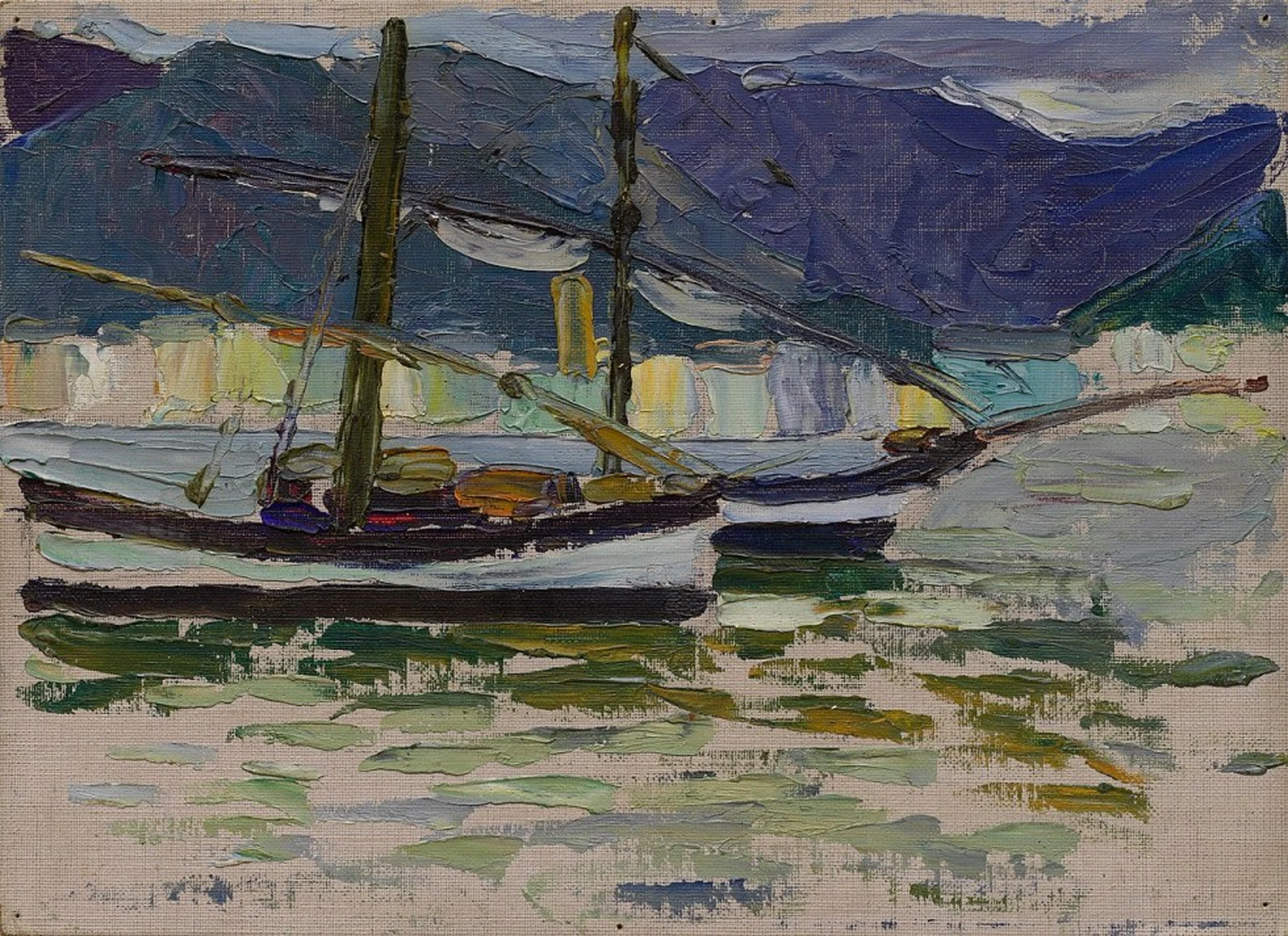 Fishing Boats, Sestri, Wassily Kandinsky