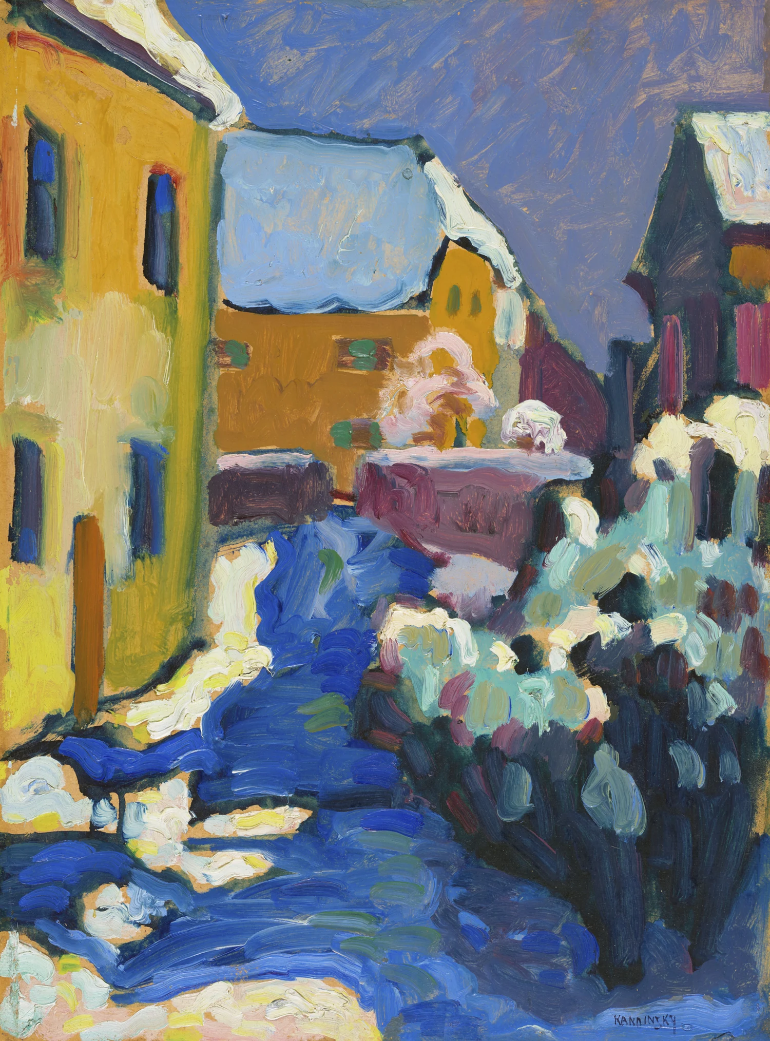 Kochel cemetery and rectory, Wassily Kandinsky