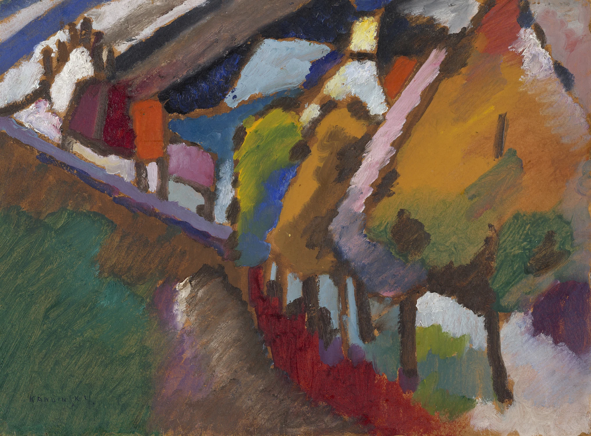 Murnau - Castle and Church, Wassily Kandinsky
