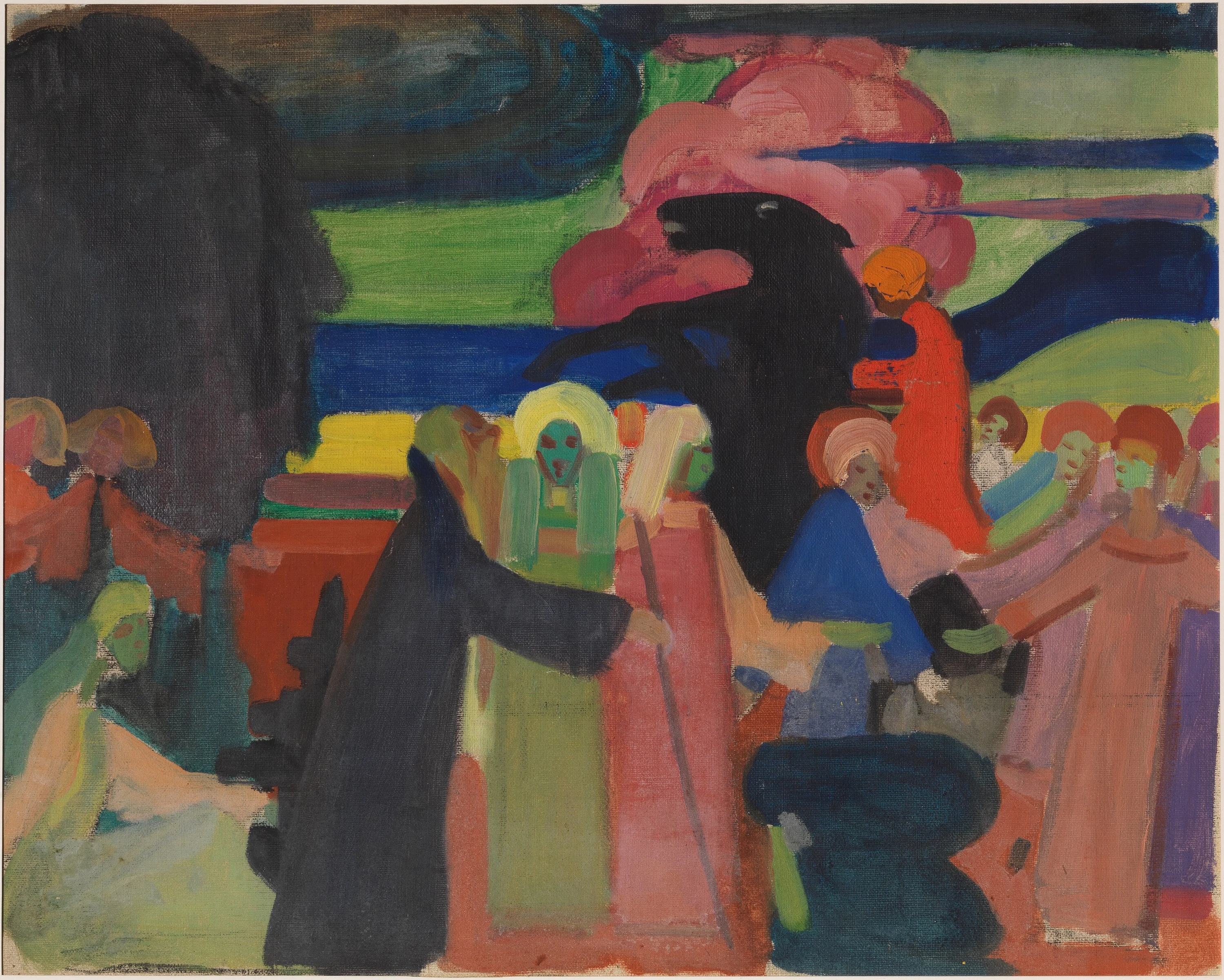 Sans titre (Étude autour de l'Improvisation I), Wassily Kandinsky