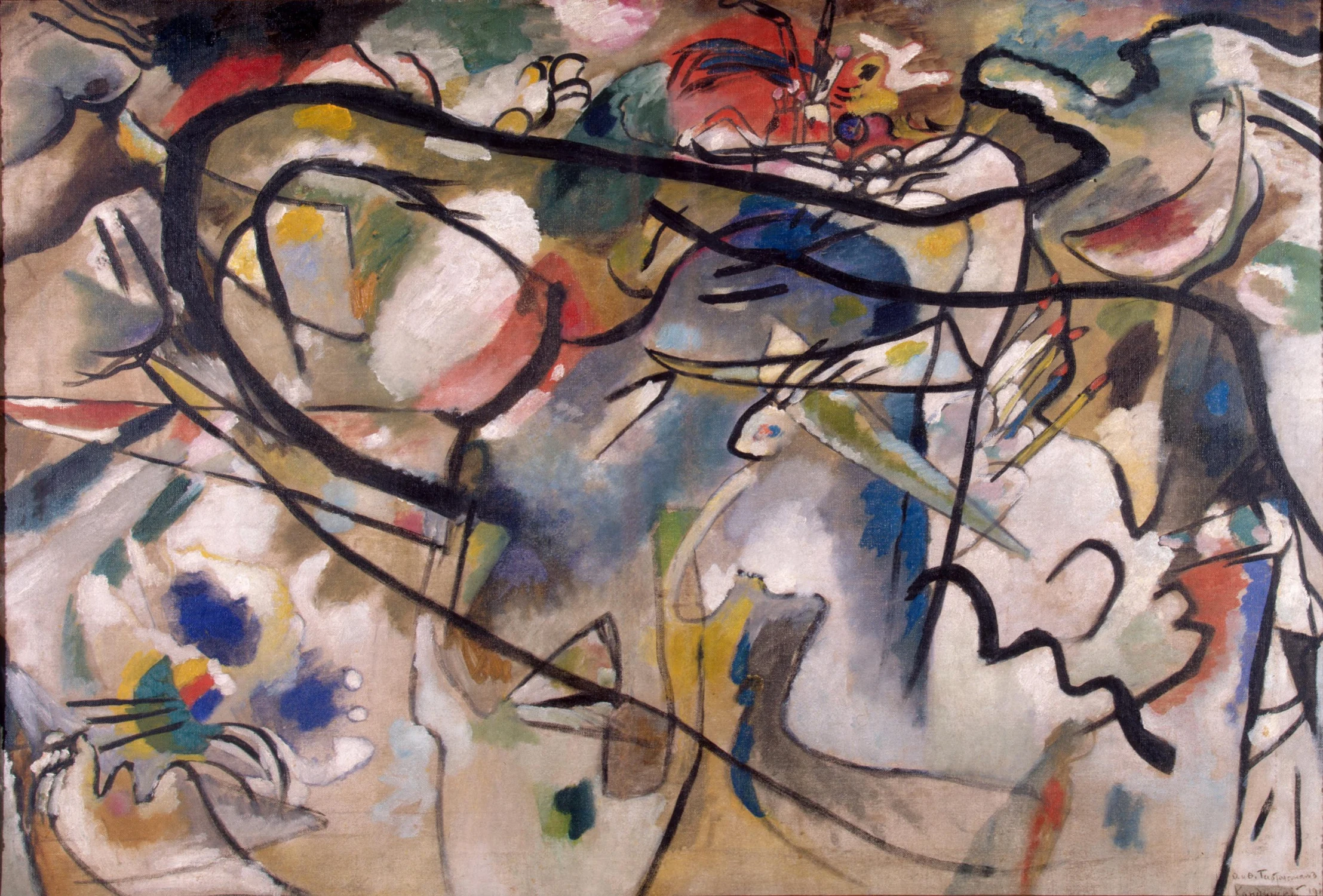 Sketch for Composition V, Wassily Kandinsky