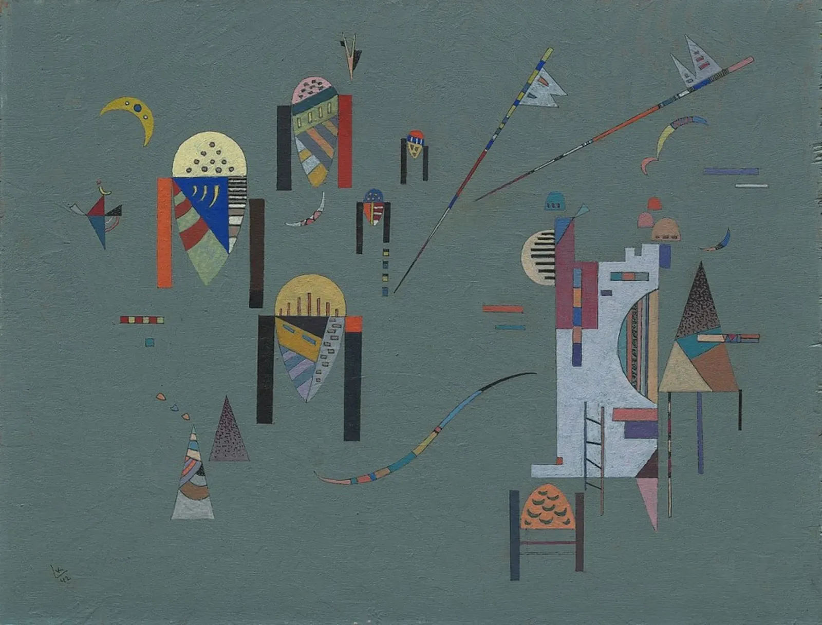 Accents verticaux, Wassily Kandinsky