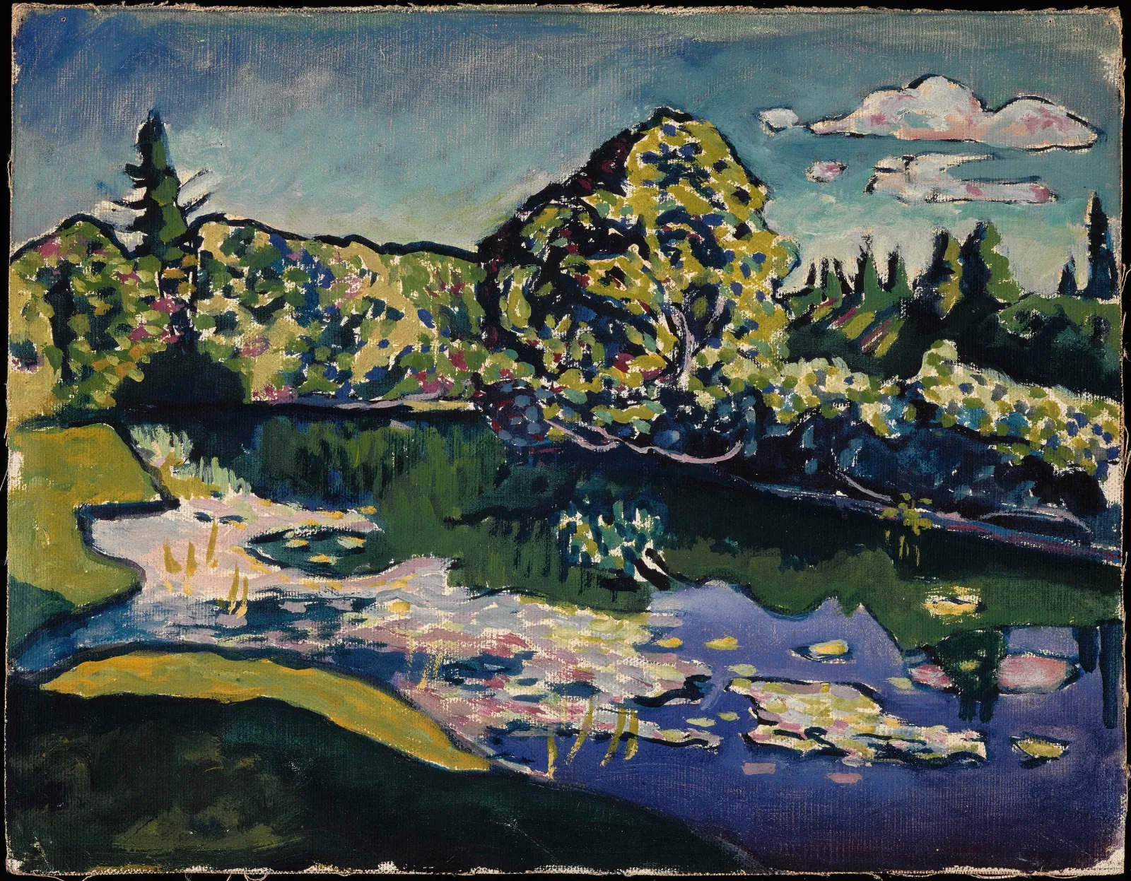 Akhtyrka, étang du parc, Wassily Kandinsky