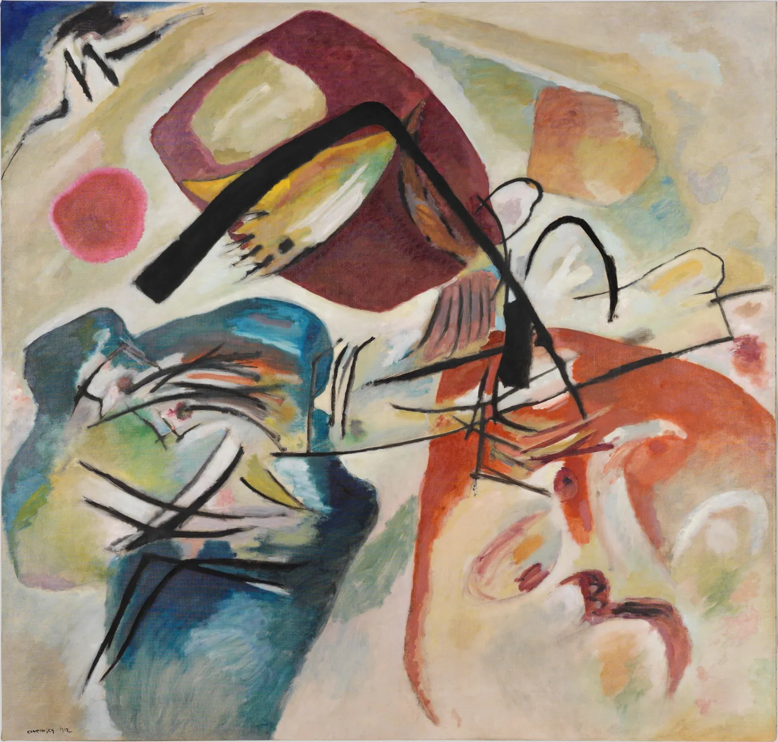 Avec l'arc noir, Wassily Kandinsky