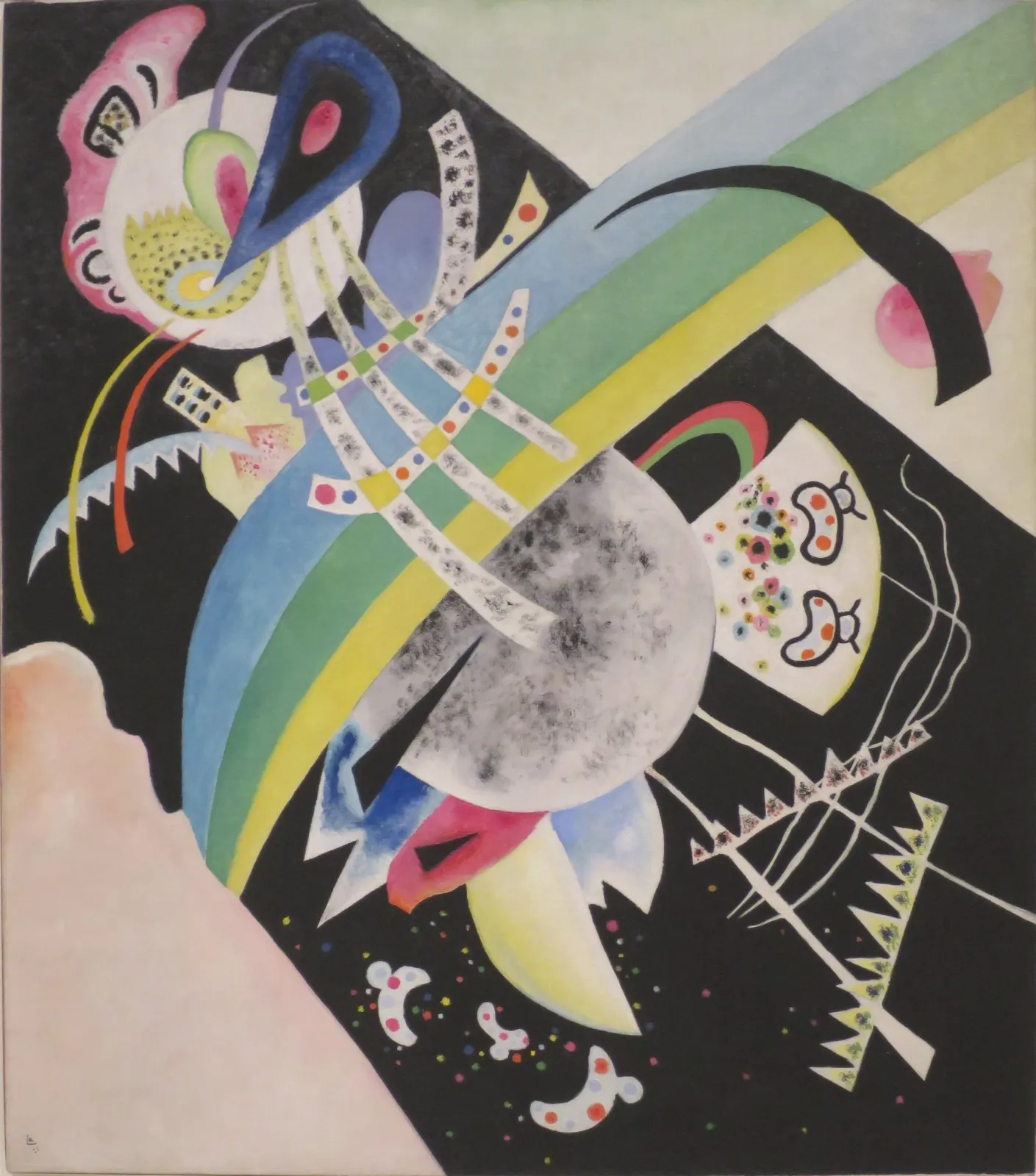 Circles on Black, Wassily Kandinsky