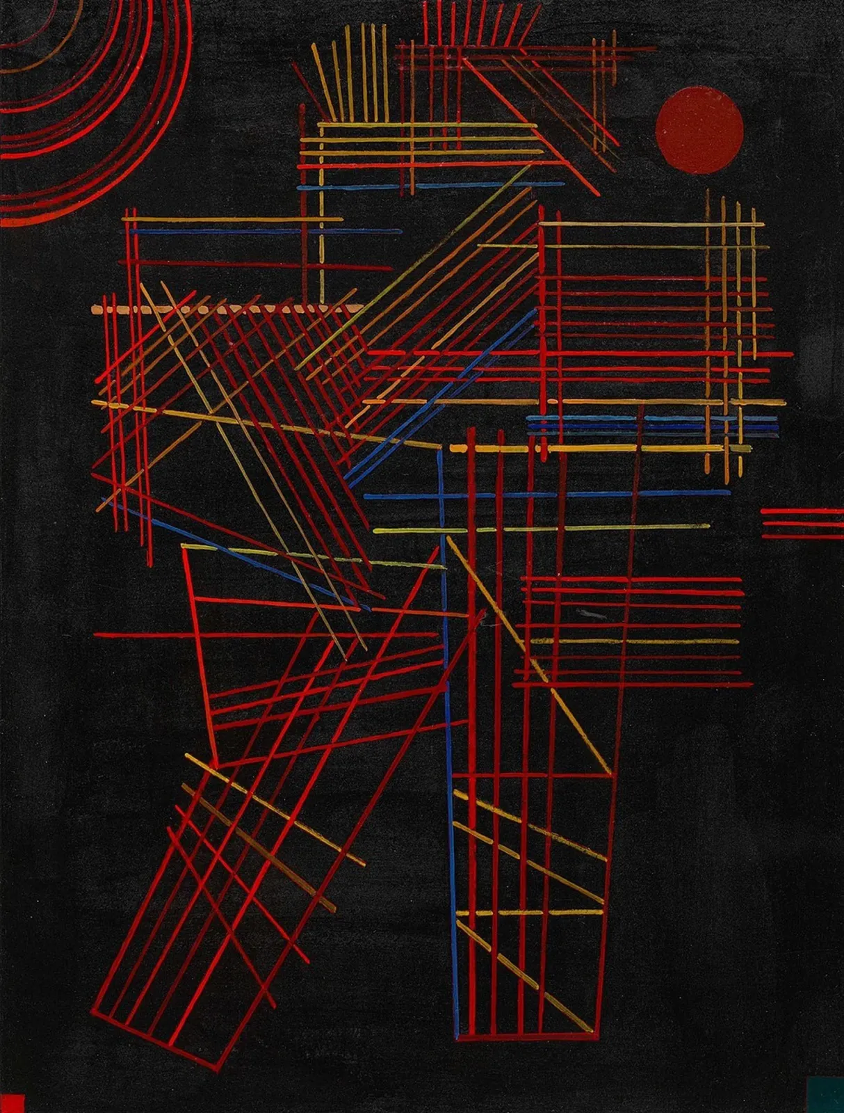 Colored Sticks, Wassily Kandinsky