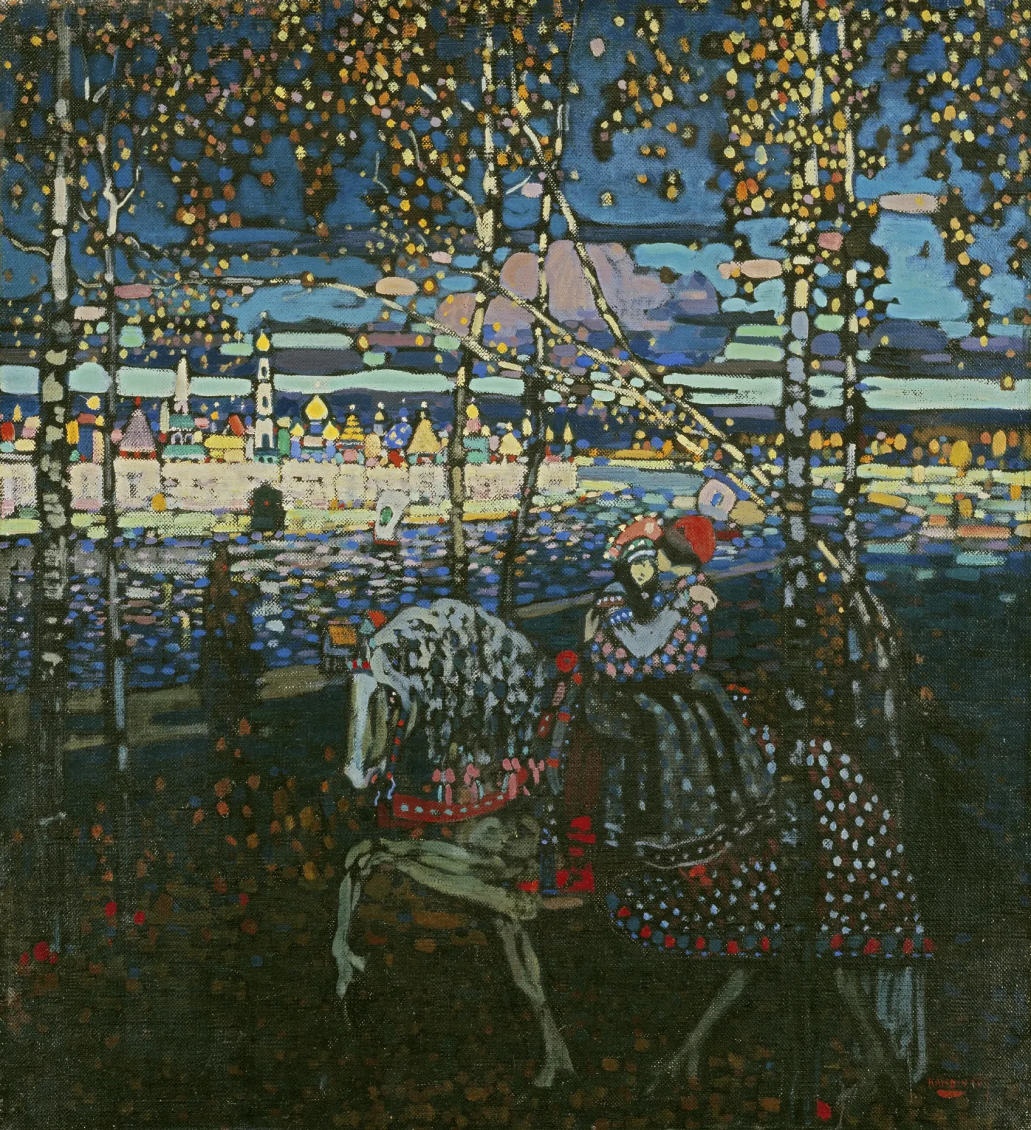 Couple à cheval, Wassily Kandinsky