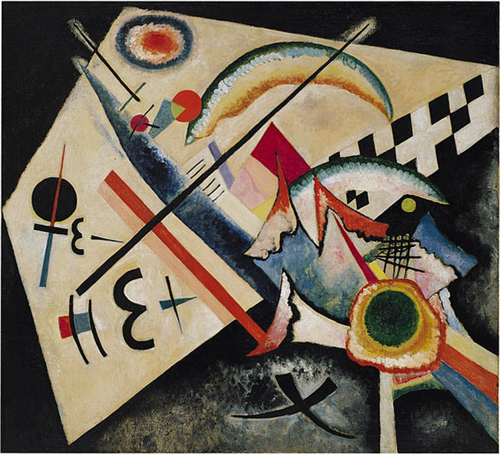 Croix blanche, Wassily Kandinsky