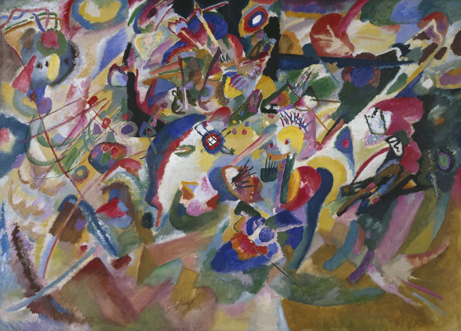 Entwurf 3 zu "Komposition VII, Wassily Kandinsky