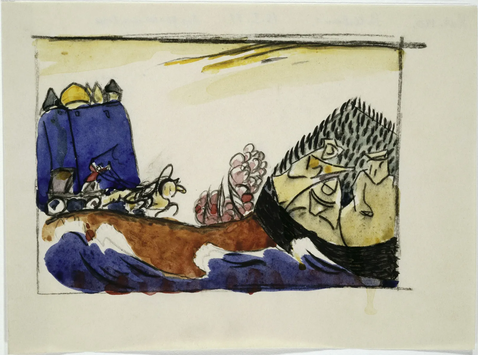 Étude pour Tableau avec Troïka, Wassily Kandinsky