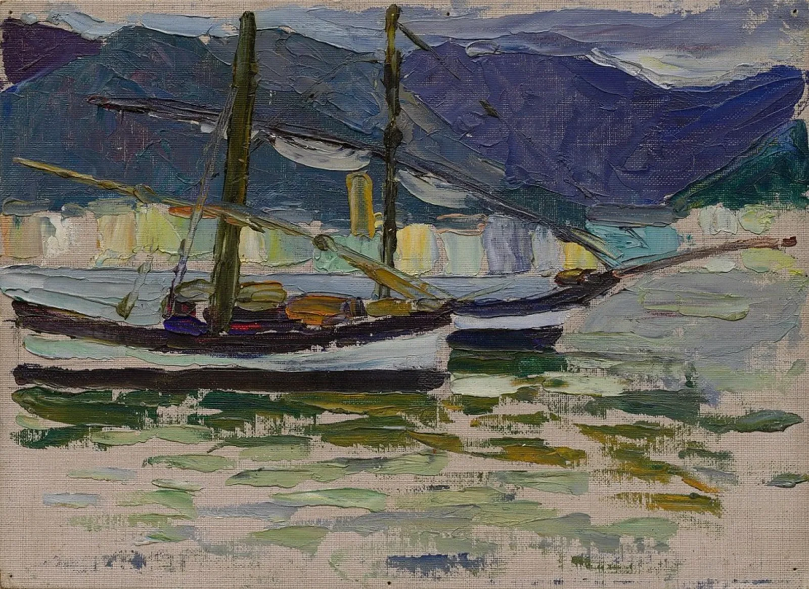 Fishing Boats, Sestri, Wassily Kandinsky