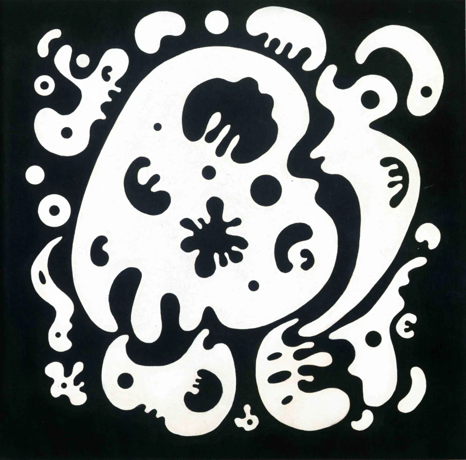 Formes noires sur blanc, Wassily Kandinsky
