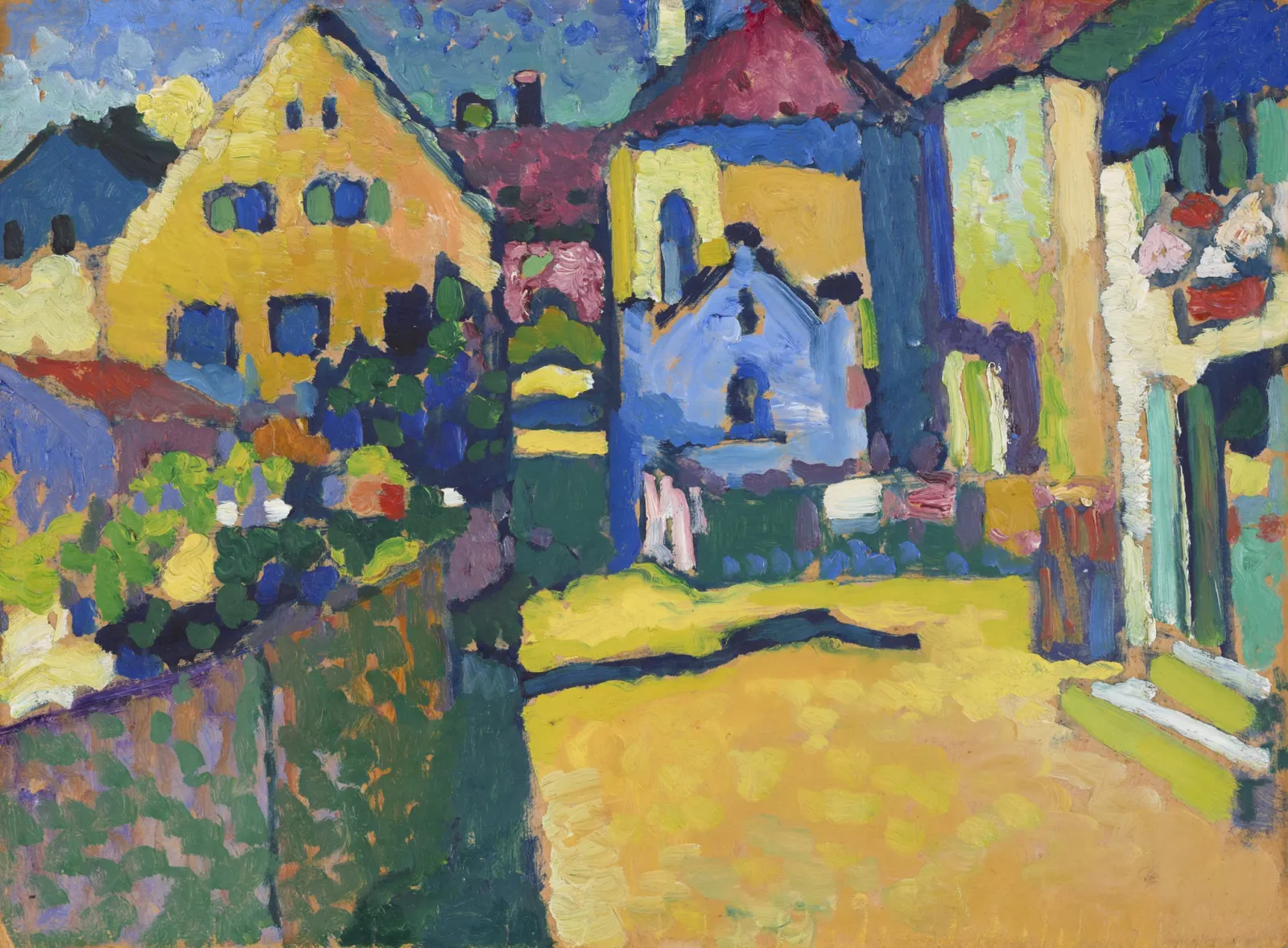 Grungasse à Murnau, Wassily Kandinsky