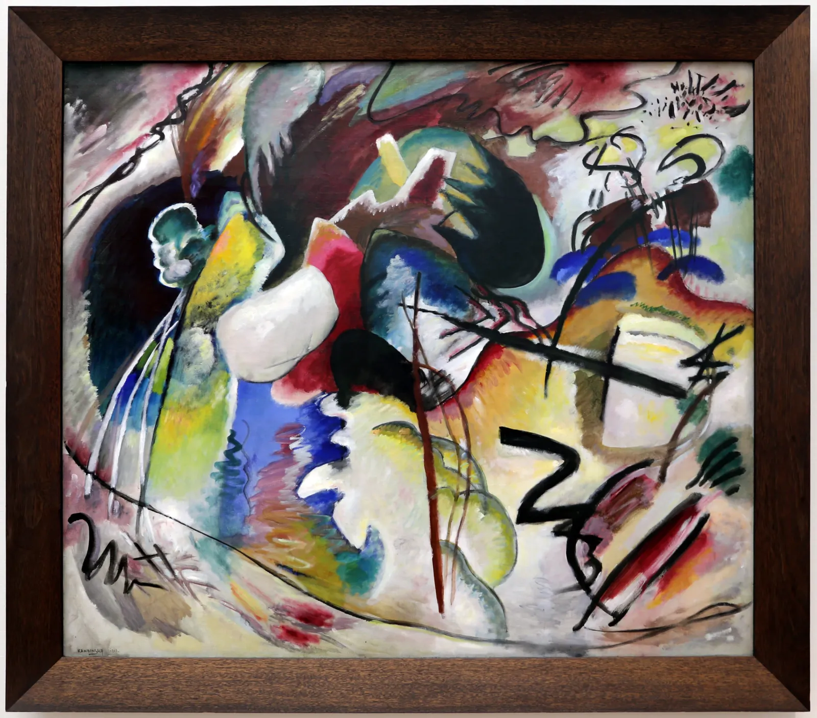 Image with a White Shape, Wassily Kandinsky