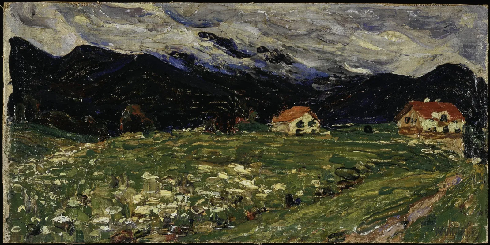 Kochel, paysage avec deux maisons, Wassily Kandinsky
