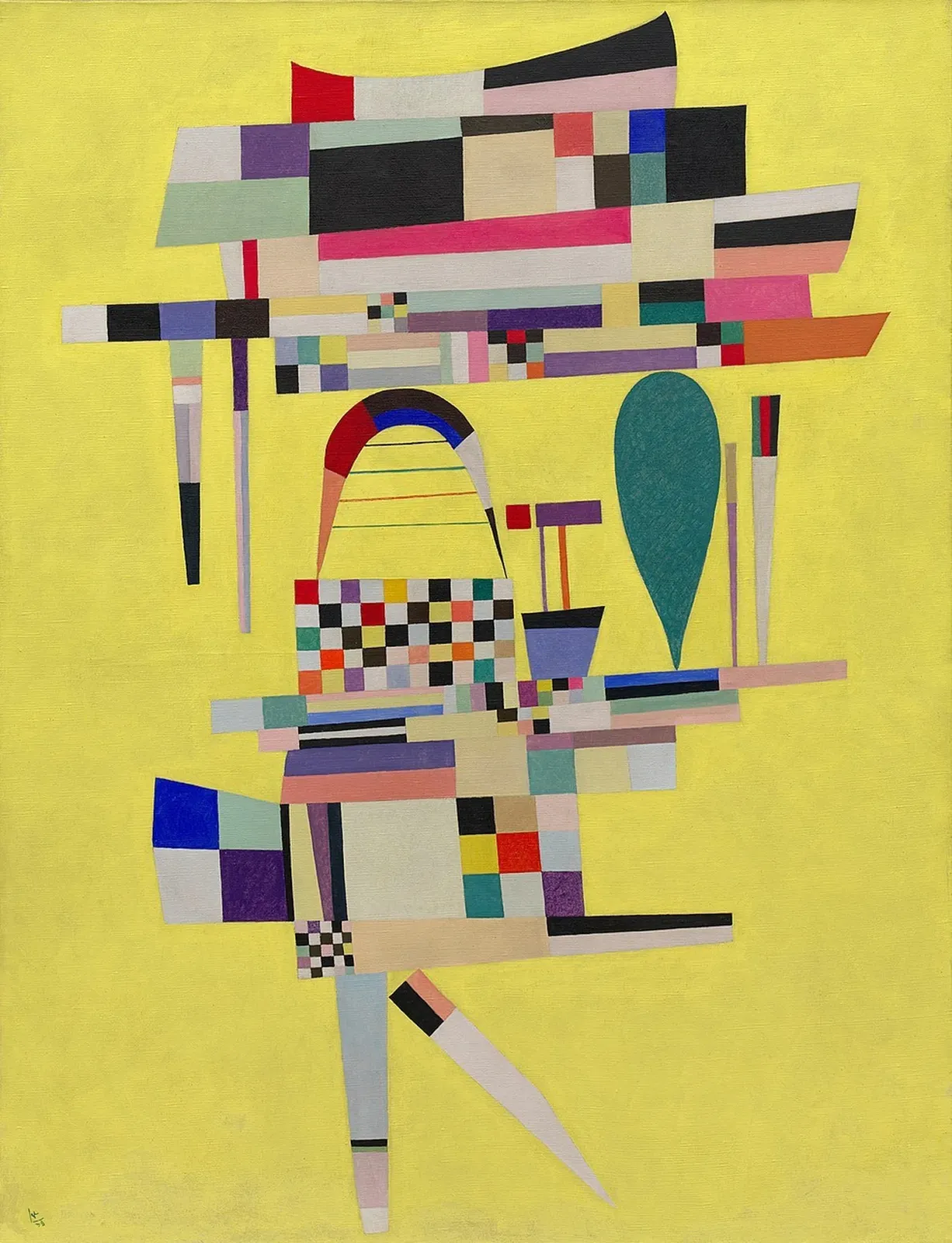 La Toile jaune, Wassily Kandinsky